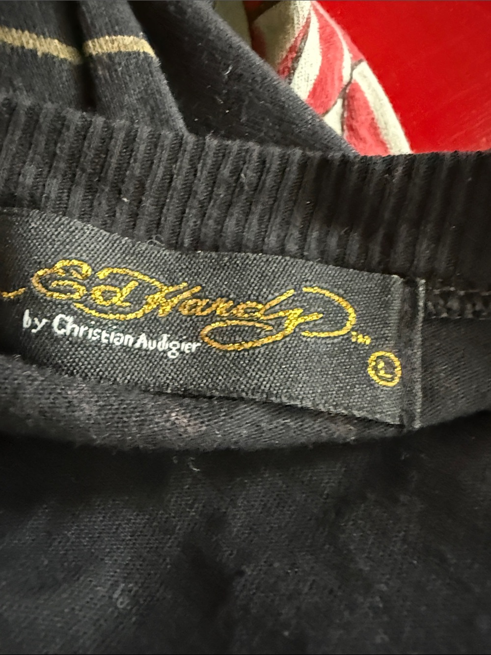 Ed Hardy women long black top